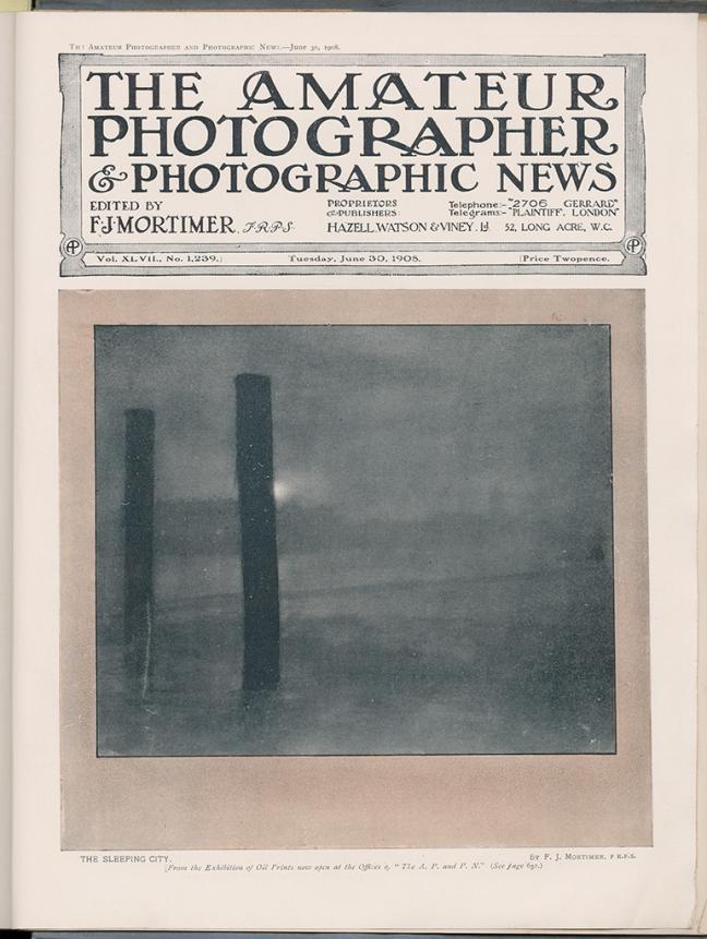 The Amateur Photographer & Photographic News, vol. XLVII, n°1239,  30 juin 1908