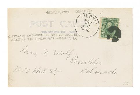Railroad Depot and Tower Ansonia,  Ohio, USA 30 novembre 1906 © collection privée – AMC