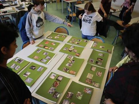 ravail en cours   lors d’un atelier   de pratique artistique   avec Mayssa Jaoudat  2025  © musée Nicéphore Niépce 